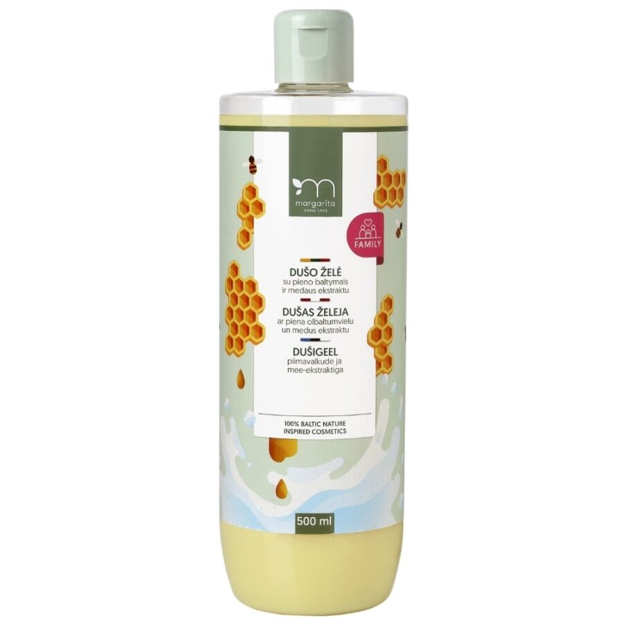 MARGARITA Shower gel with milk and honey extracts, 500 ml