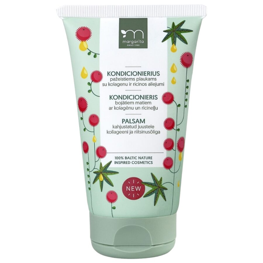 MARGARITA Kondicionierius su kolagenu ir ricinos aliejumi pažeistiems plaukams 150ml