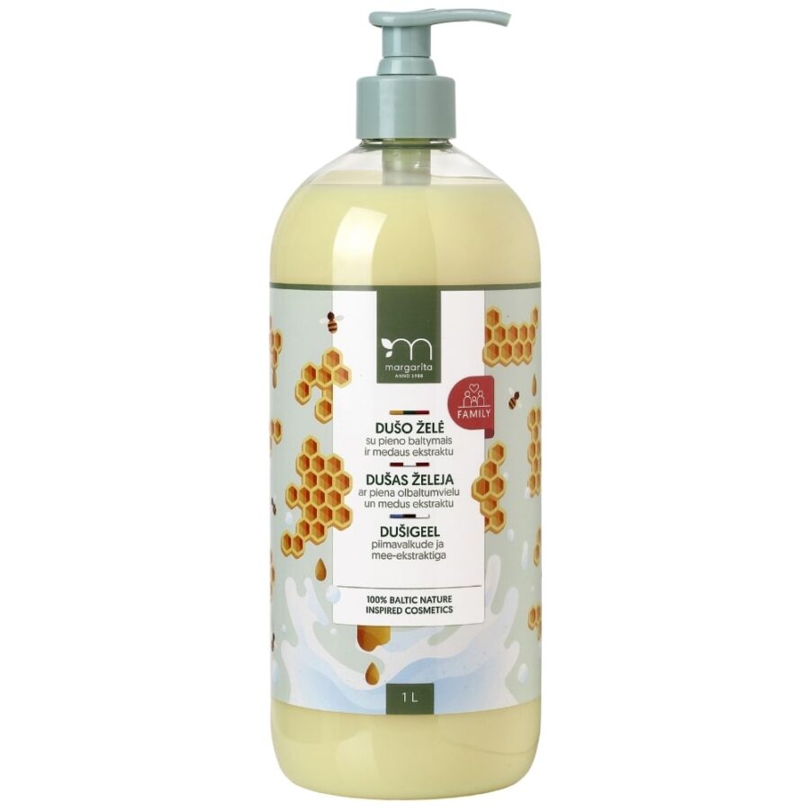 MARGARITA Shower gel with milk proteins and honey extract 1L