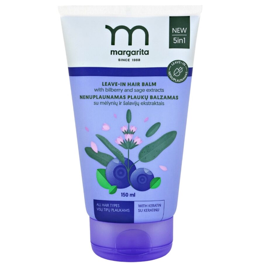 MARGARITA Leave-in hair balm with bilberry and sage extracts 150ml