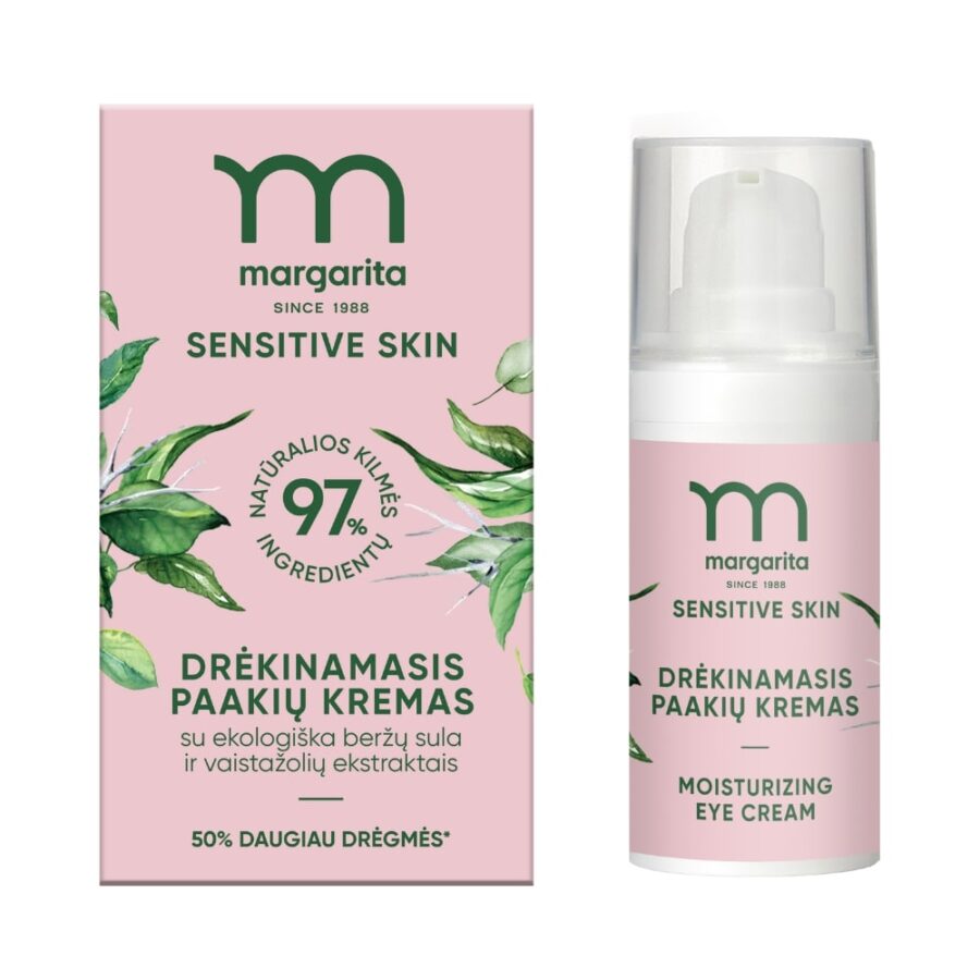 MARGARITA SENSITIVE SKIN moisturizing eye cream with organic birch sap and herbal extracts 15 ml