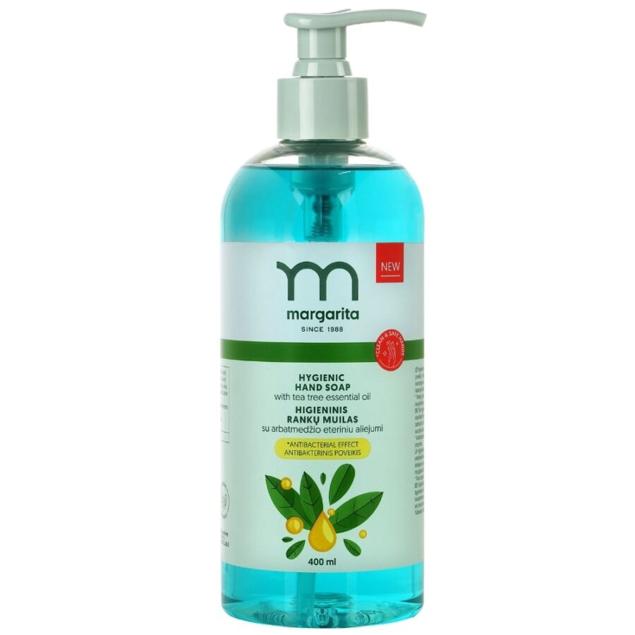 MARGARITA Hygienic hand soap with tea tree essential oil 400ml