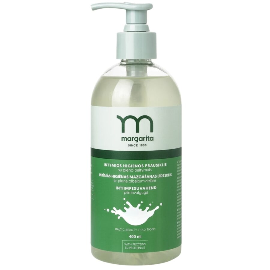 MARGARITA Intymios higienos prausiklis su pieno baltymais 400ml