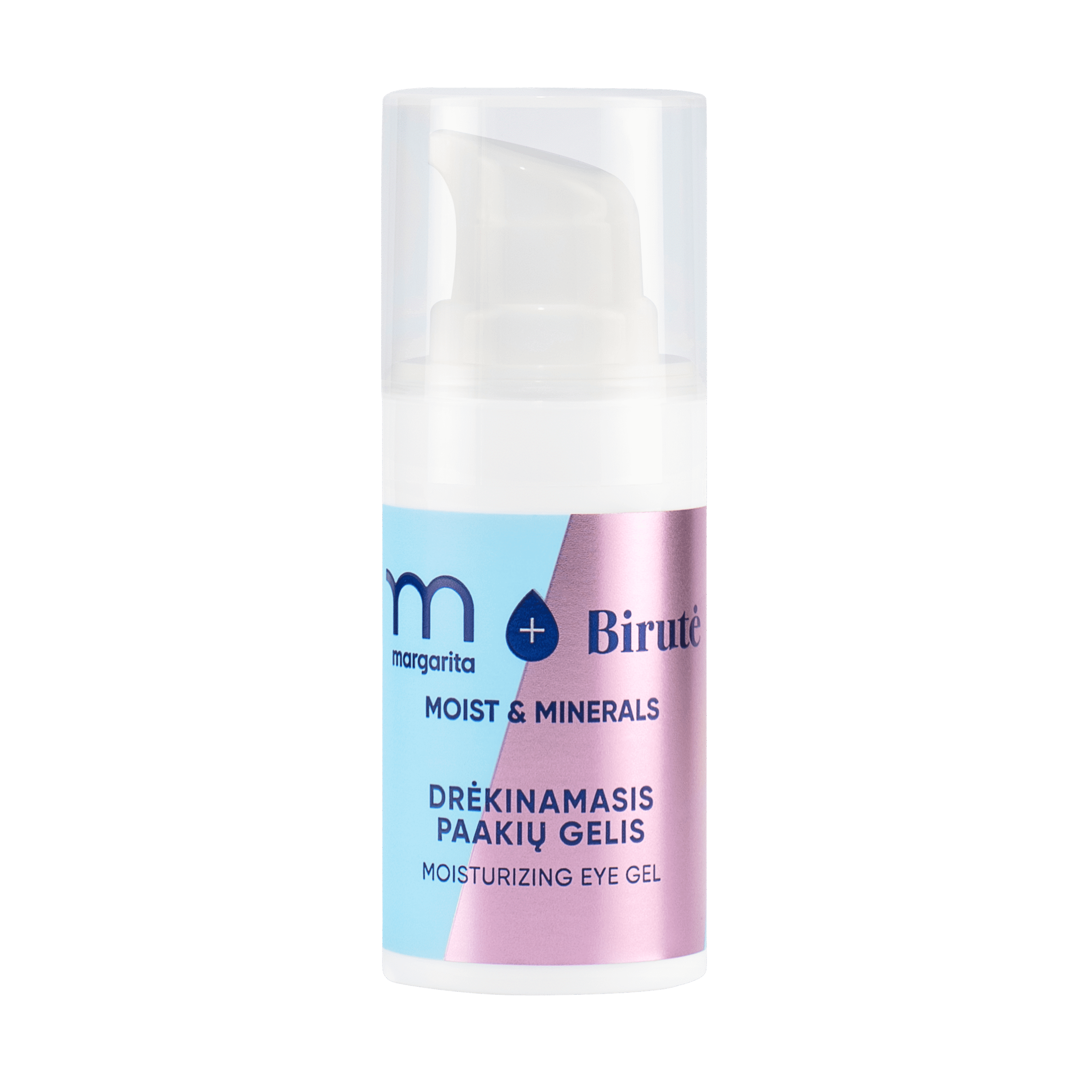 MARGARITA MOIST & MINERALS moisturizing eye gel with mineral water "Birute" 15 ml