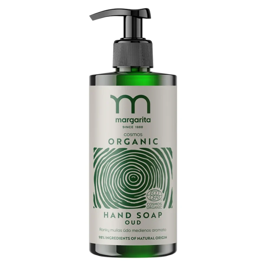 MARGARITA COSMOS ORGANIC rankų muilas ūdo medienos aromato 300 ml