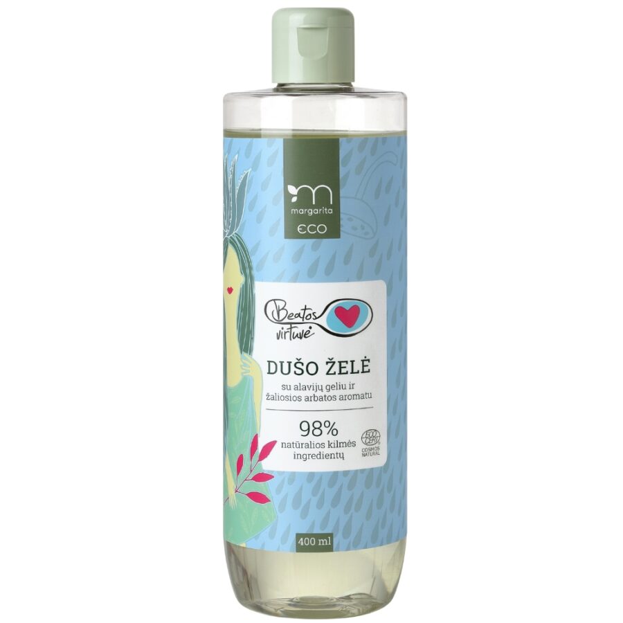 MARGARITA ECO COSMOS NATURAL BEATOS VIRTUVĖ Dušo želė su alavijų geliu ir žaliosios arbatos aromatu 400ml