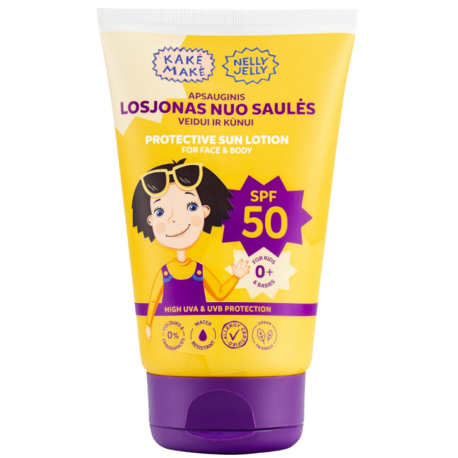 MARGARITA KAKĖ MAKĖ ALLERGY CERTIFIED Apsauginis losjonas nuo saulės vaikams ir kūdikiams SPF50 100 ml
