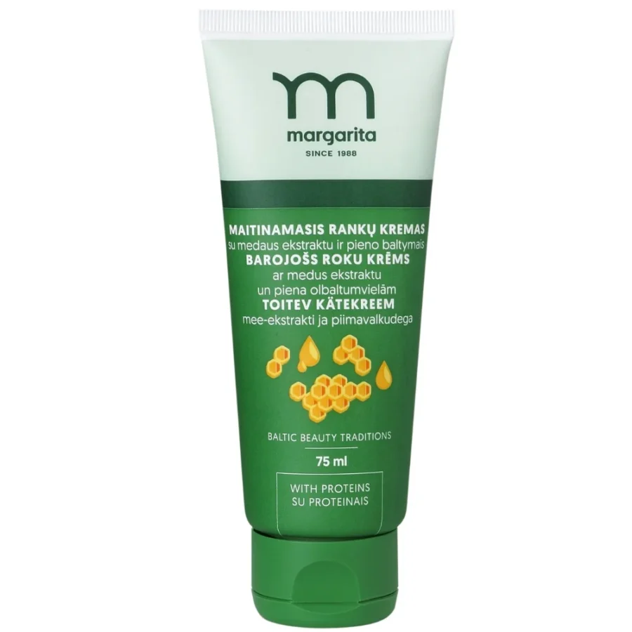 MARGARITA Maitinamasis rankų kremas su pienu ir medumi 75ml